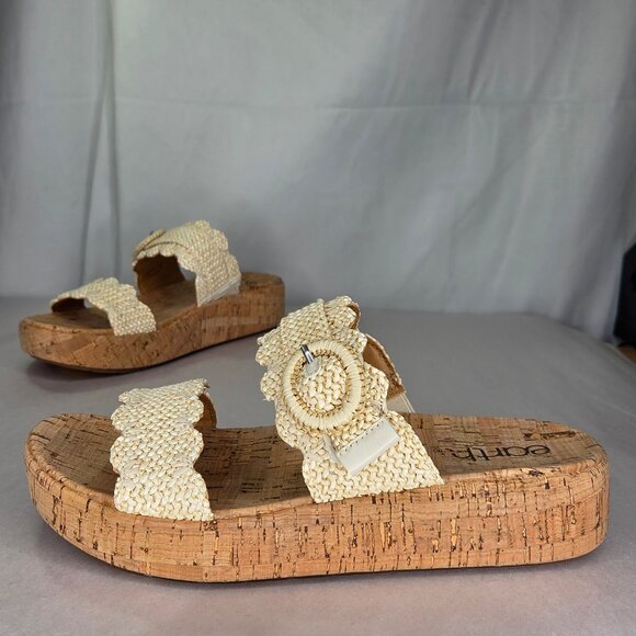 NWT Earth Origins Women's Subtle 2 Sandal in Ivory/Natural - Picture 1 of 7